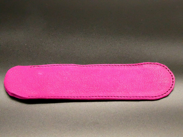 Stiftetui: Leder (Ziege), pink